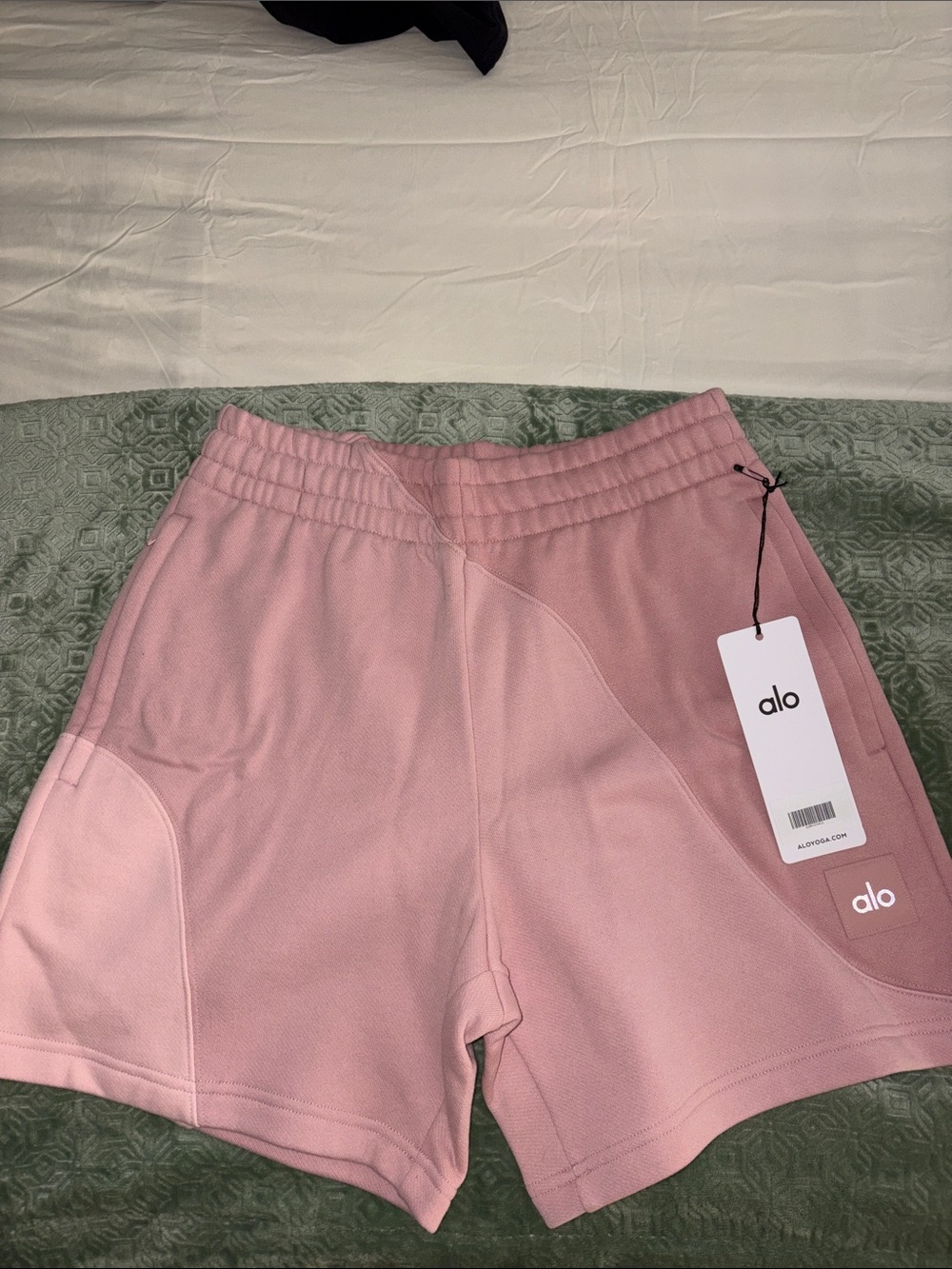ALO Yoga Make Wave Pink Tonal Shorts